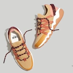 Madewell Field Knit Sneakers in Desert Dune Multi, Size 9.5